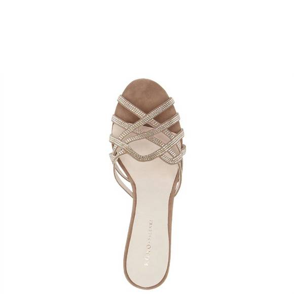 NEW KOKO + PALENKI women's savvy sandals in almond suede - Picture 3 of 4